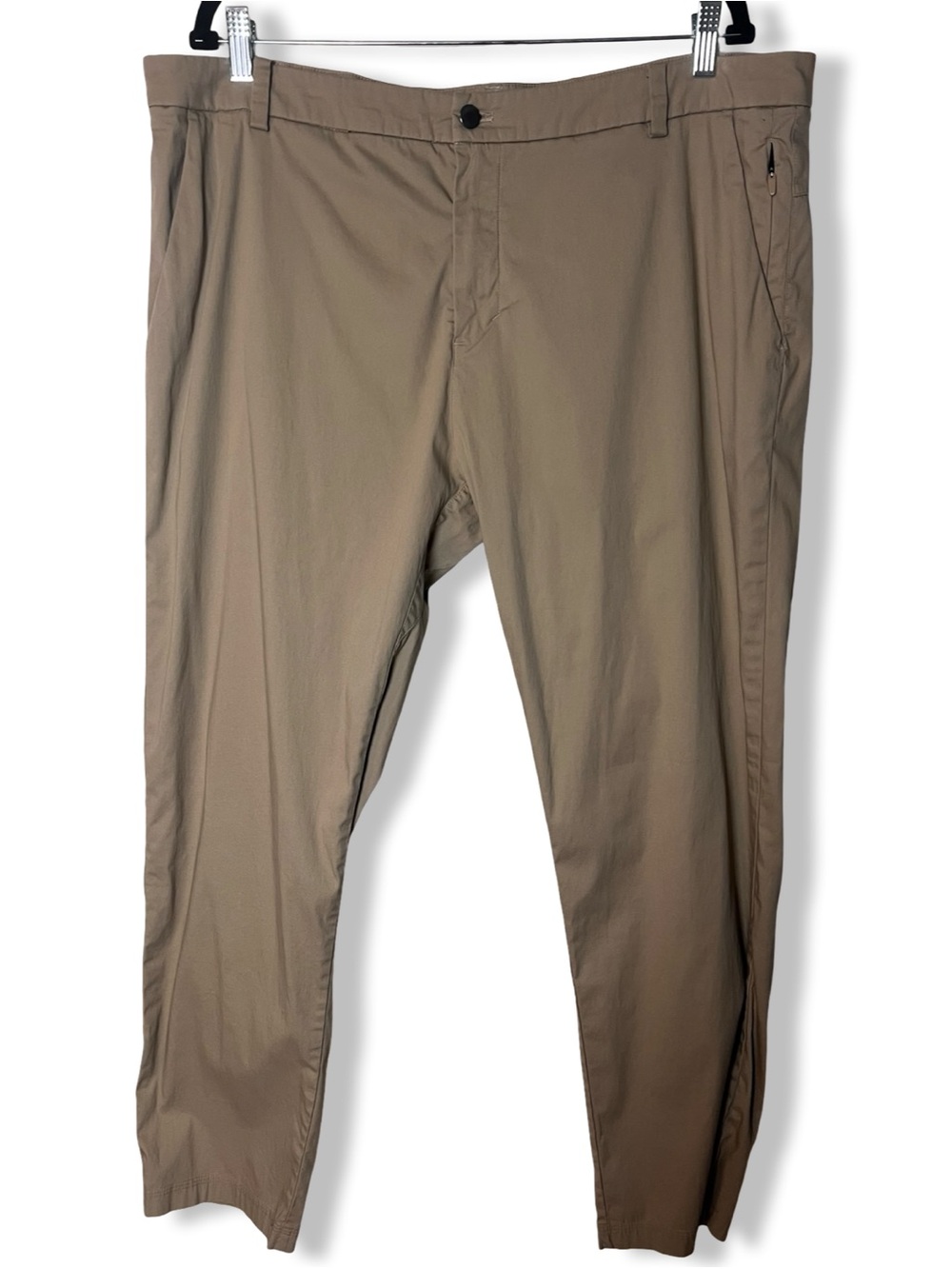 Lululemon Men's Commission Pant Classic Swift Cotton Tan Khaki Stretch Sz. 40
